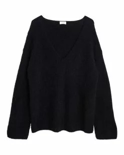 By Malene Birger Stickad Tröja Dipoma Svart