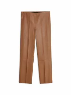 By Malene Birger Läderbyxor Florentina Camel