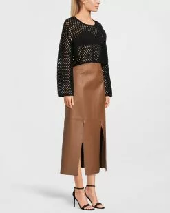 By Malene Birger Kjol Lunes Dark Tan -By Malene Birger Affär 61654184 60523880 1g6 3