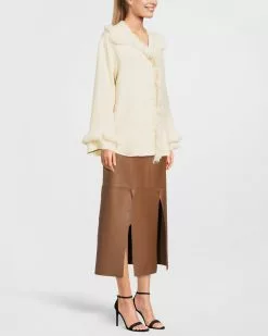By Malene Birger Skjorta Lyona Off White -By Malene Birger Affär 61654184 60530003 03z 3