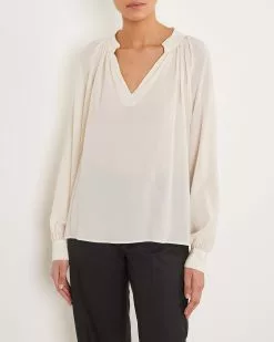 By Malene Birger Silkesblus Rosanda Vit