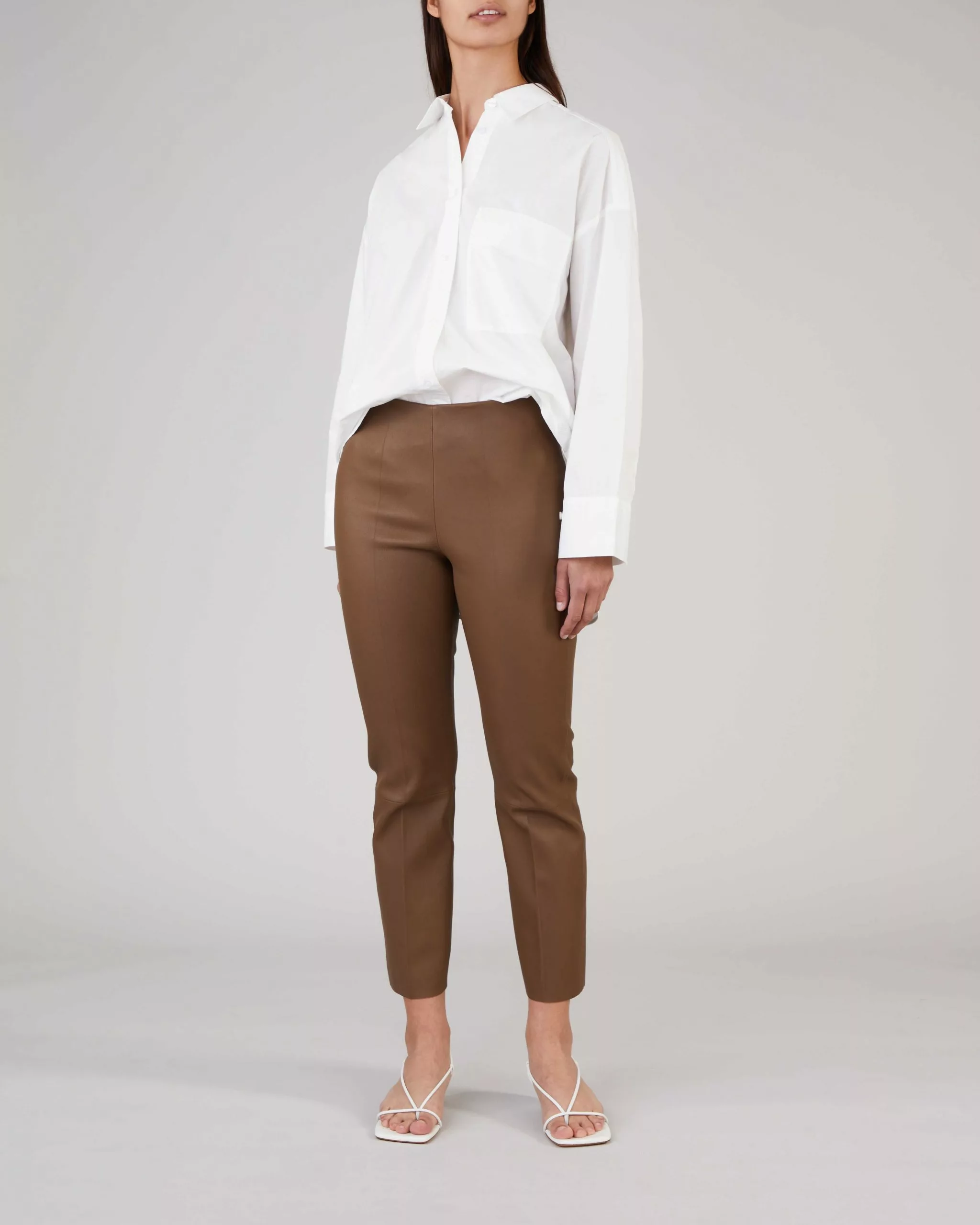 By Malene Birger Leather Pant Florentina Brun 5 By Malene Birger Leather Pant Florentina Brun - Bild 3