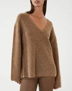 By Malene Birger Tröja Wool Dipoma Tan