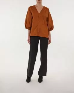 By Malene Birger Blus Shirt Piamontes Caramel Cafe -By Malene Birger Affär product image 166635 946 003